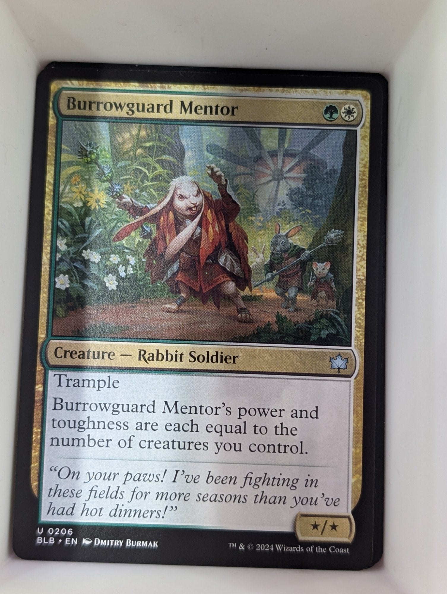 Image of Burrowguard Mentor Bloomburrow (blb) #206