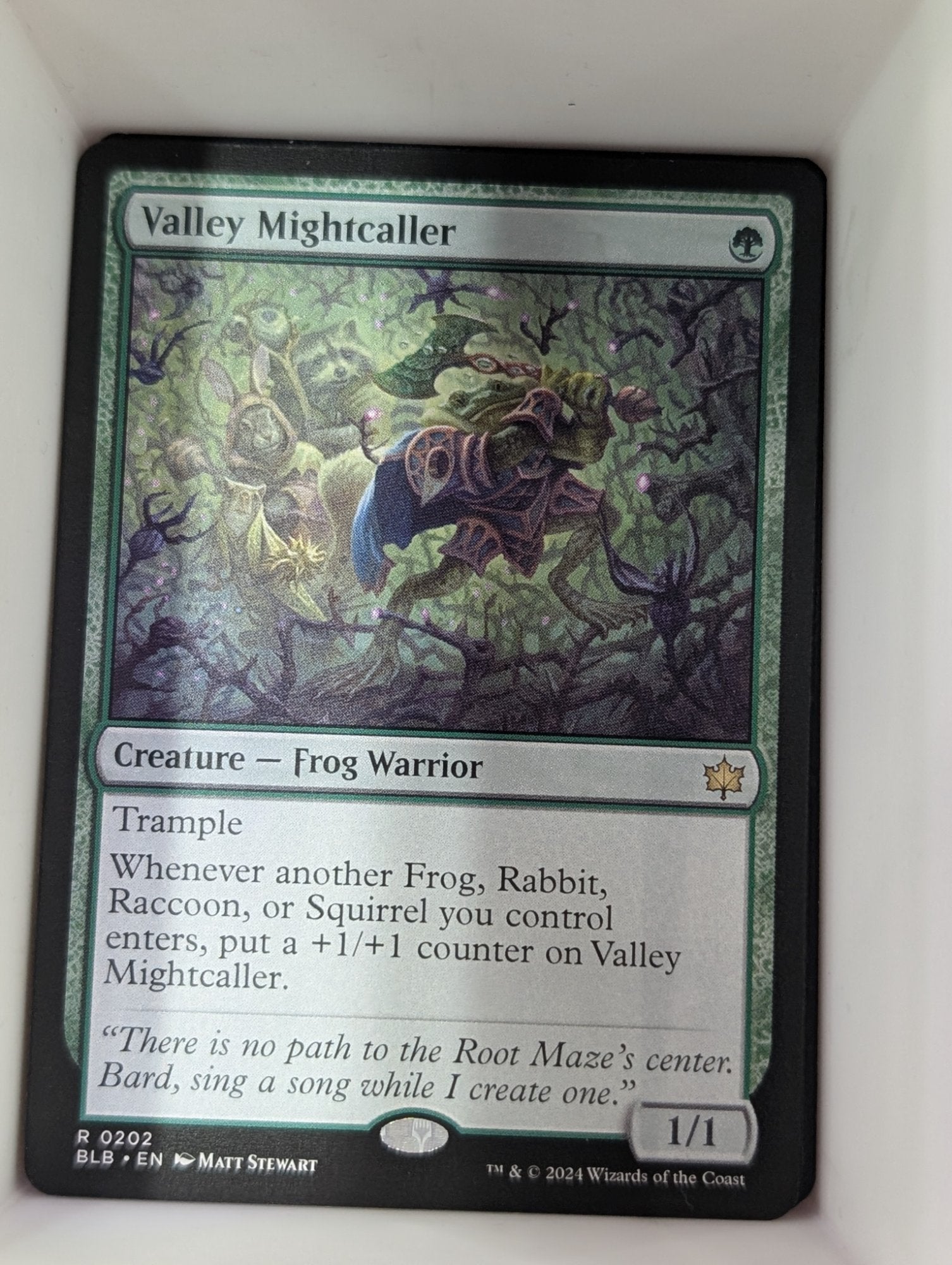Image of Valley Mightcaller Bloomburrow (blb) #202