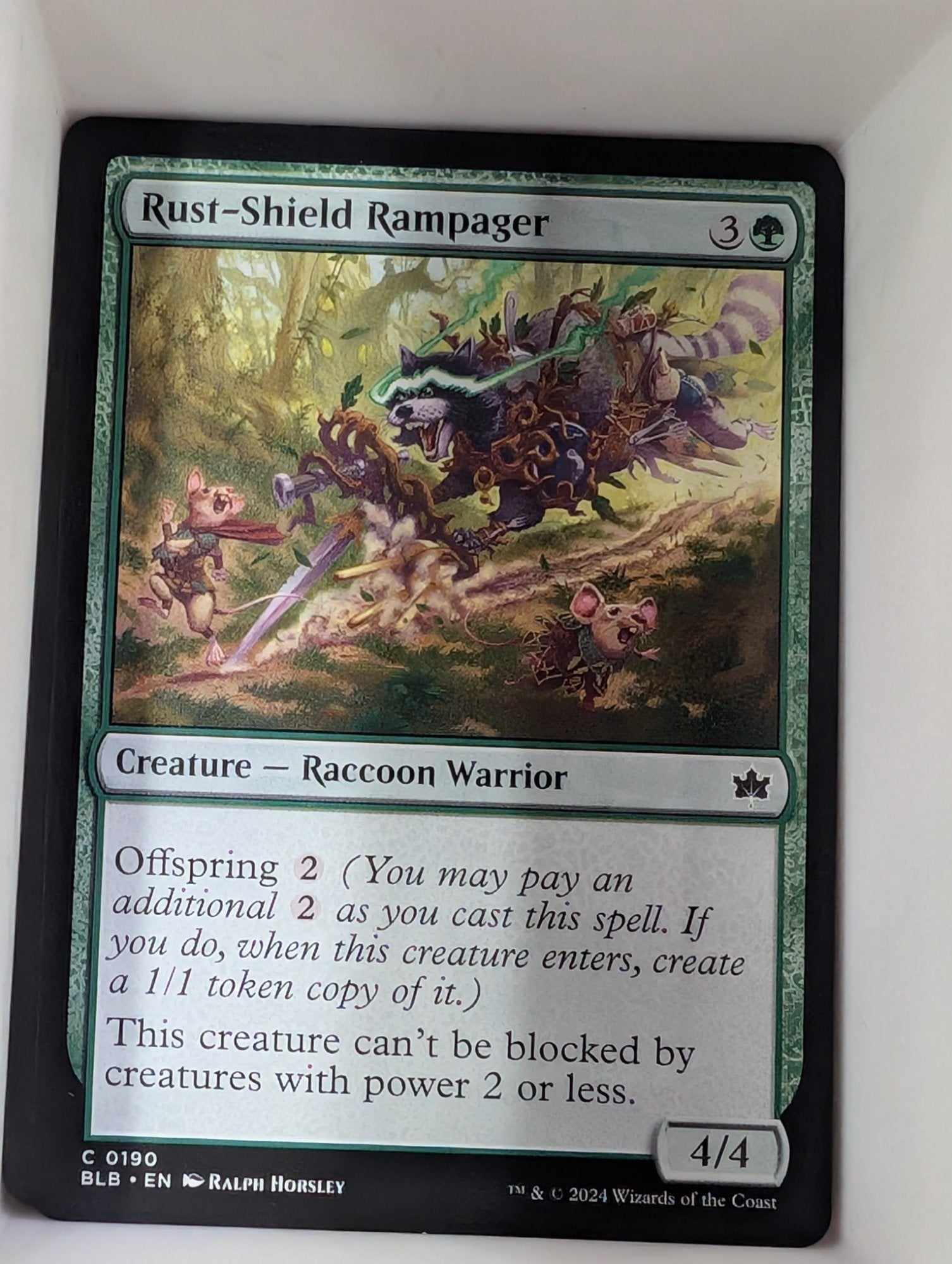 Image of Rust-Shield Rampager Bloomburrow (blb) #190