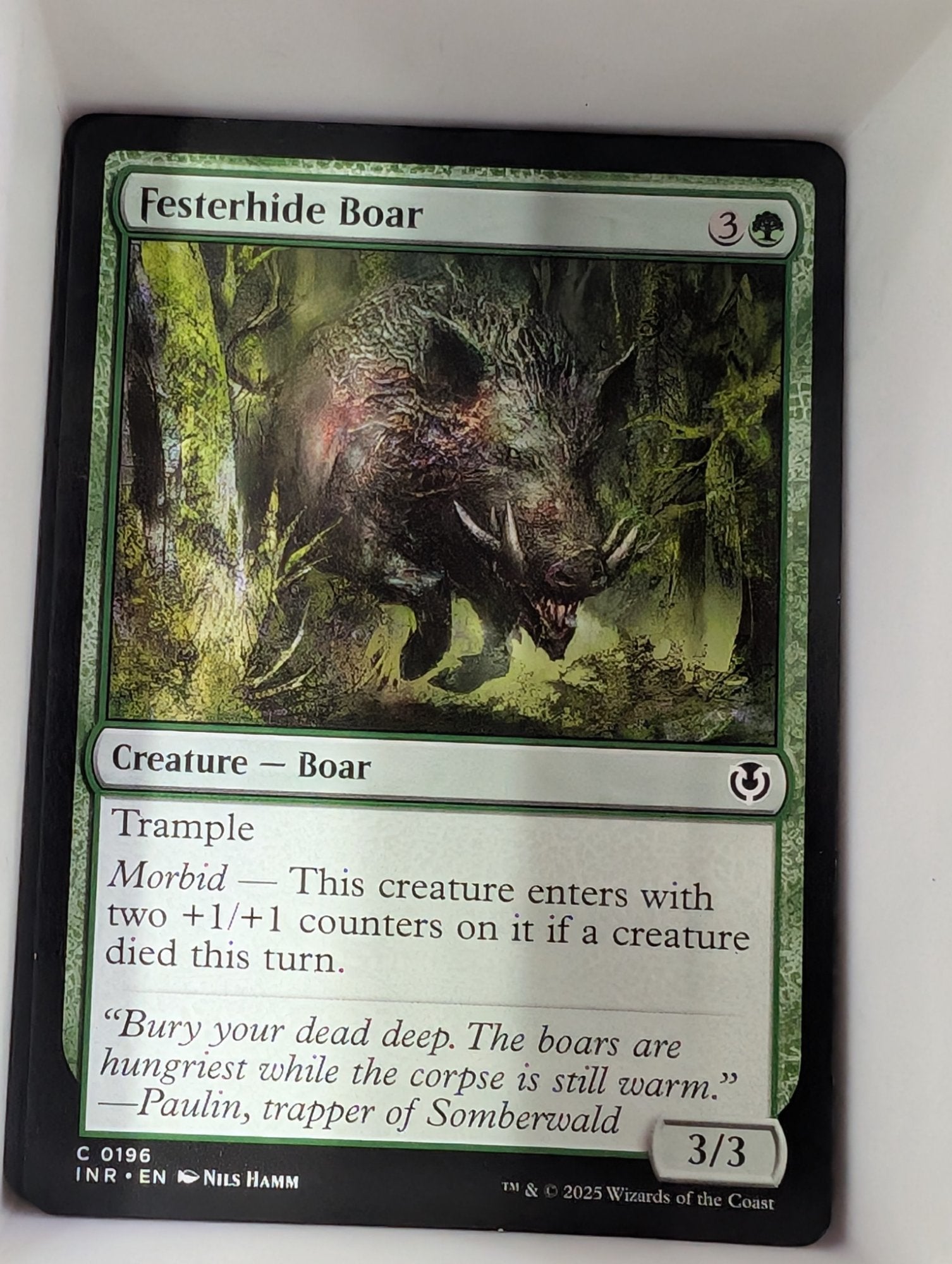 Image of Festerhide Boar Innistrad Remastered (INR) #196