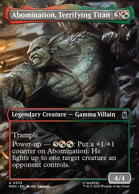 Abomination, Terrifying Titan