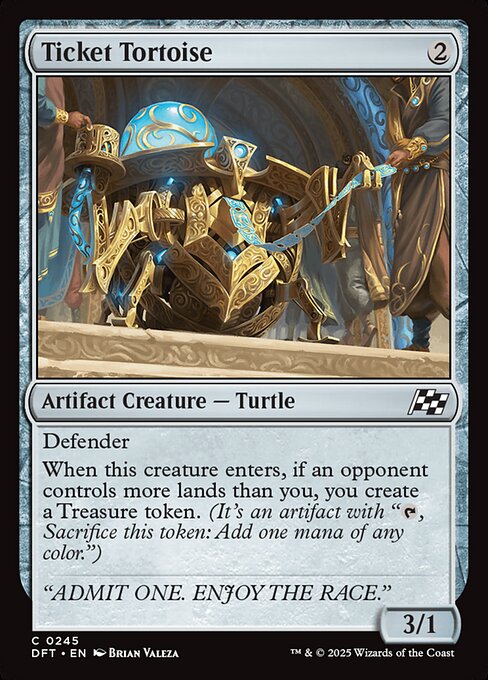Image of Ticket Tortoise Aetherdrift (dft) #245