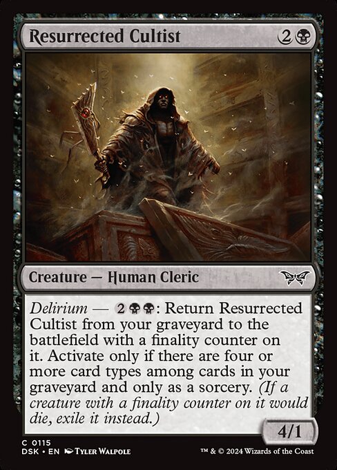 Image of Resurrected Cultist - Foil - 115 PCL