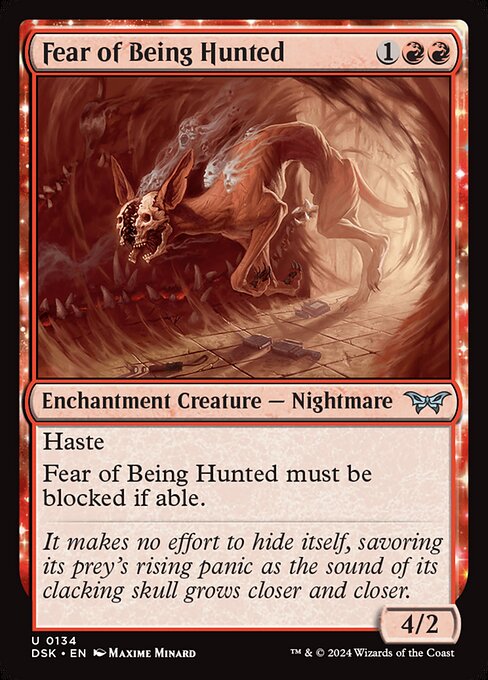 Image of Fear of Being Hunted - Foil - 134 PCL