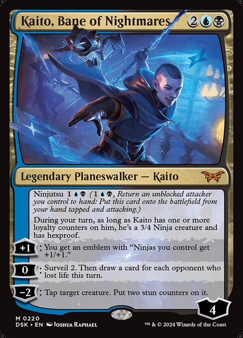 Image of Kaito, Bane of Nightmares - Foil - 220 PCL