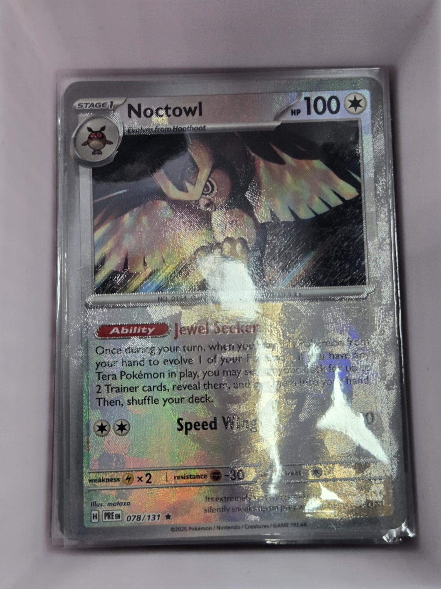 Image of Noctowl Prismatic Evolutions (PRE) #78