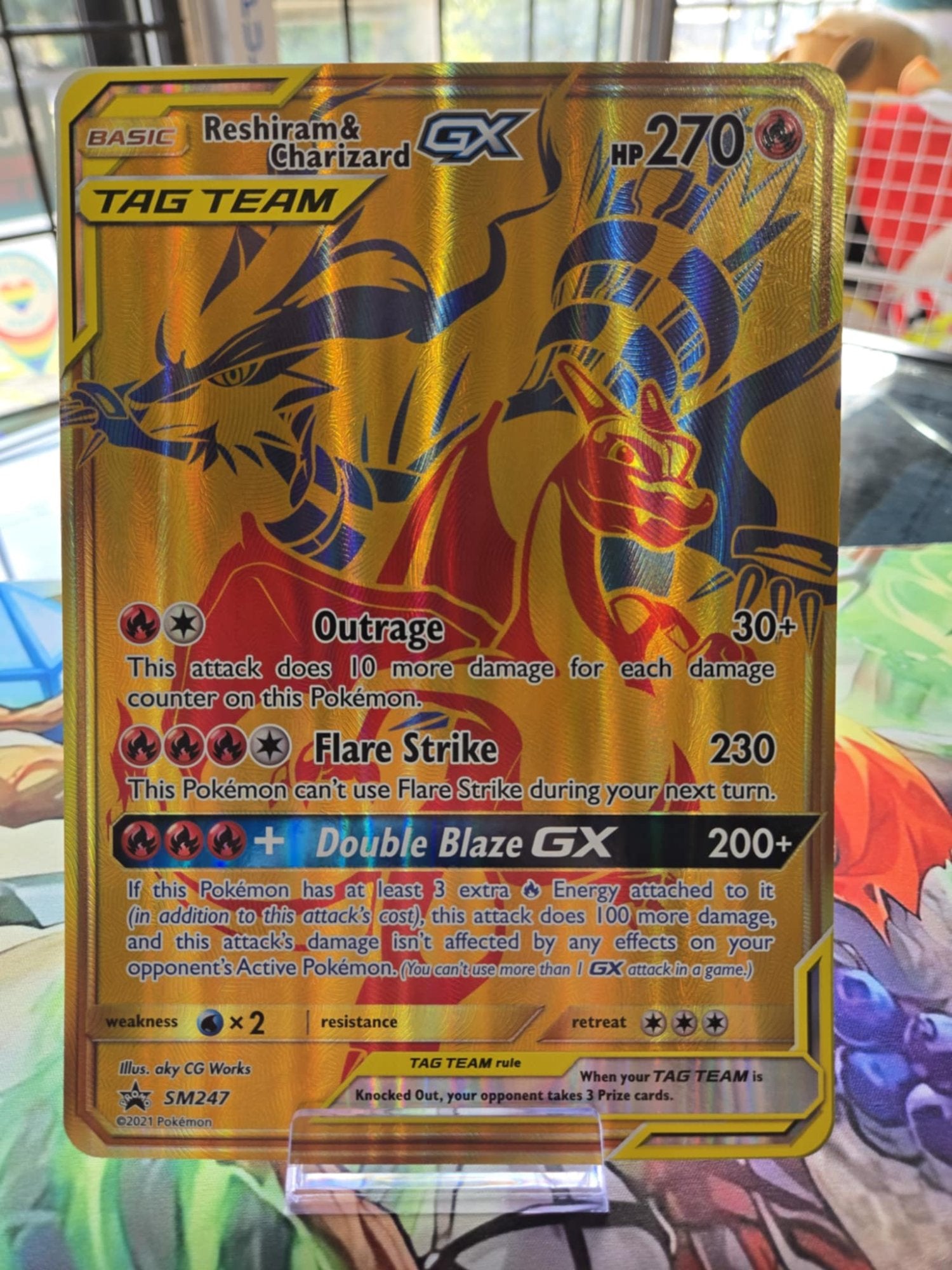 Image of Reshiram and Charizard-GX Sun and Moon Promos (SMP) #SM247