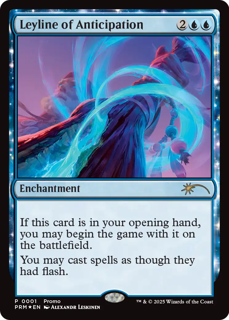 Leyline of Anticipation promo card – All Leylines' Eve participation promo