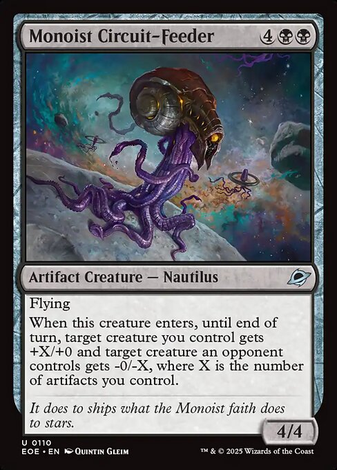 Image of Monoist Circuit-Feeder Foil from Edge of Eternities (set EOE)