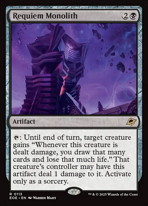 Image of Requiem Monolith Standard Edition from Edge of Eternities (set EOE)