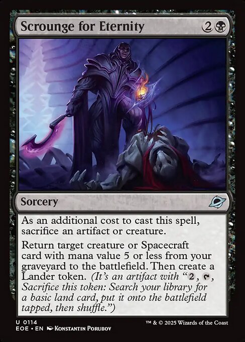 Image of Scrounge for Eternity Standard Edition from Edge of Eternities (set EOE)