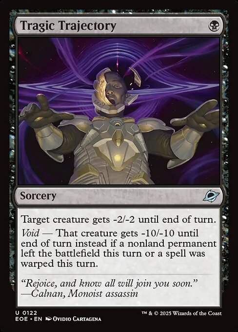 Image of Tragic Trajectory Foil from Edge of Eternities (set EOE)
