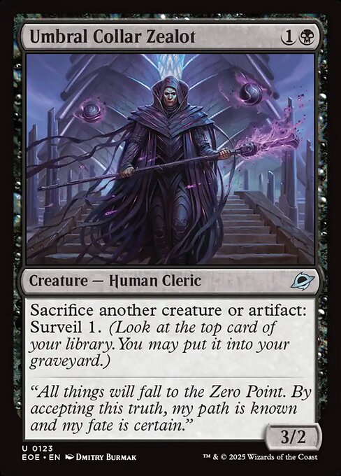Image of Umbral Collar Zealot Foil from Edge of Eternities (set EOE)