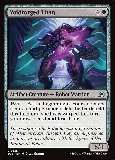 Image of Voidforged Titan Standard Edition from Edge of Eternities (set EOE)