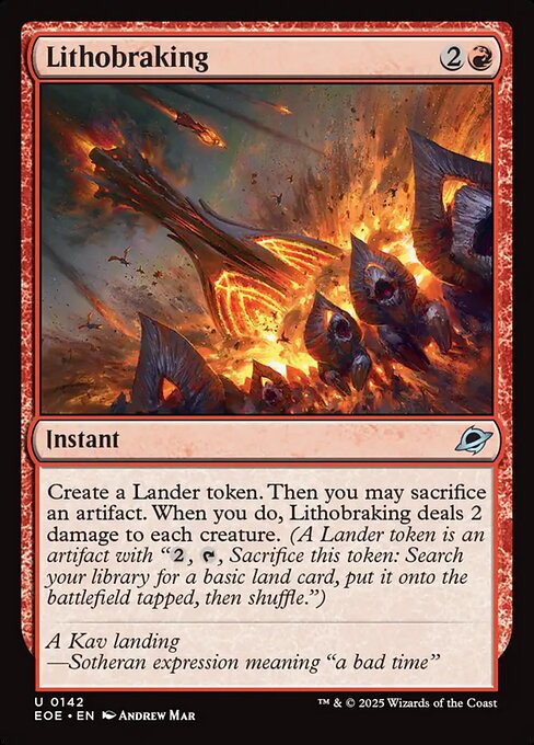 Image of Lithobraking Standard Edition from Edge of Eternities (set EOE)