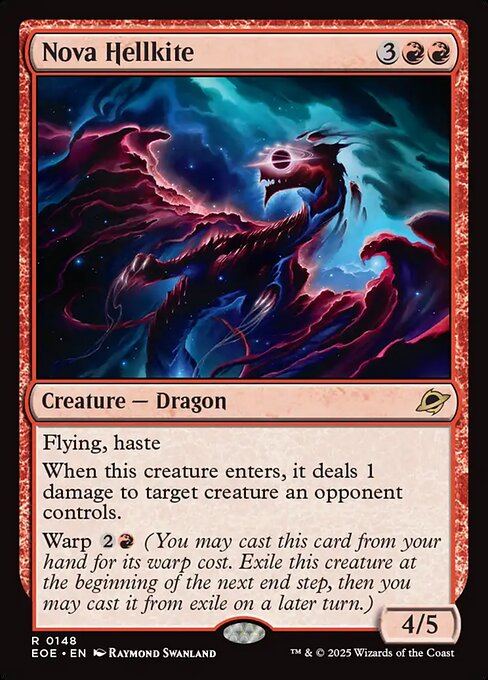 Image of Nova Hellkite Foil from Edge of Eternities (set EOE)