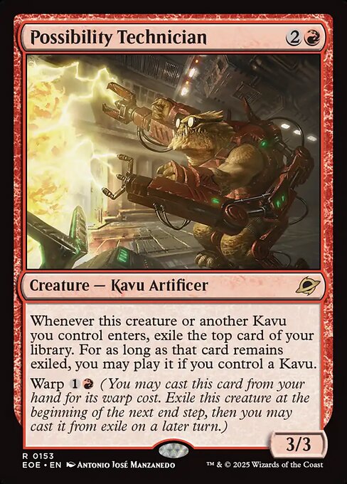 Image of Possibility Technician Foil from Edge of Eternities (set EOE)
