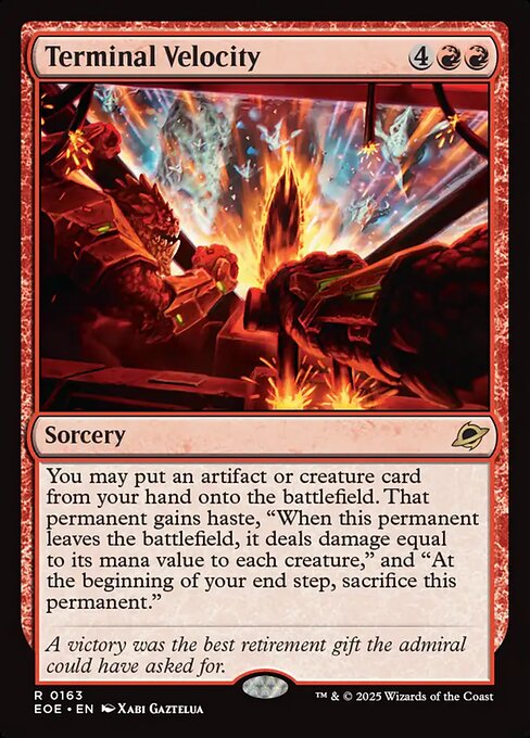 Image of Terminal Velocity Standard Edition from Edge of Eternities (set EOE)