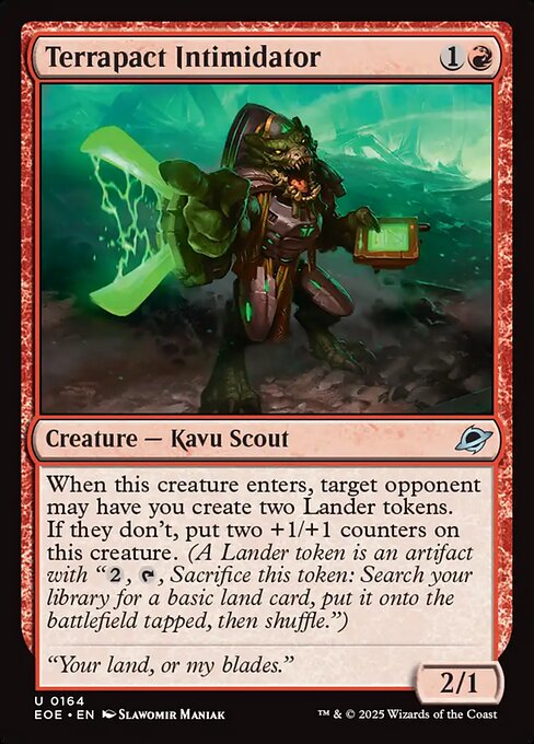 Image of Terrapact Intimidator Foil from Edge of Eternities (set EOE)