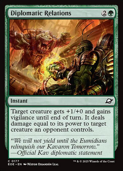 Image of Diplomatic Relations Standard Edition from Edge of Eternities (set EOE)