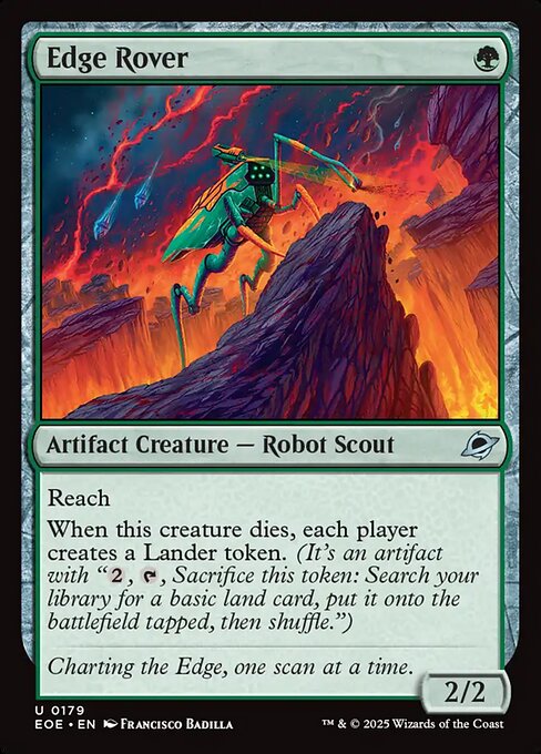 Image of Edge Rover Foil from Edge of Eternities (set EOE)
