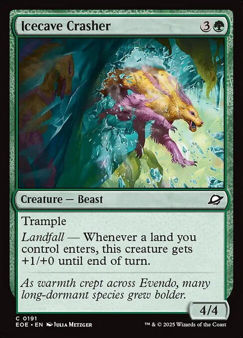 Image of Icecave Crasher Foil from Edge of Eternities (set EOE)