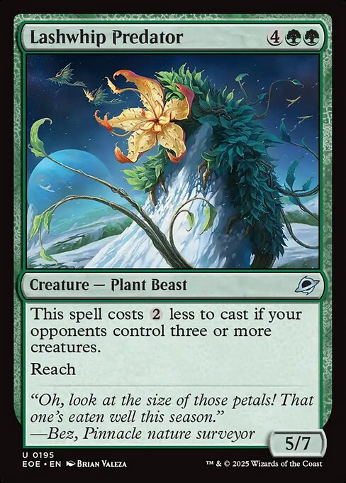 Image of Lashwhip Predator Standard Edition from Edge of Eternities (set EOE)