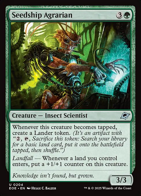 Image of Seedship Agrarian Standard Edition from Edge of Eternities (set EOE)