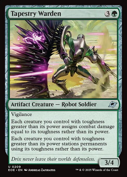 Image of Tapestry Warden Foil from Edge of Eternities (set EOE)