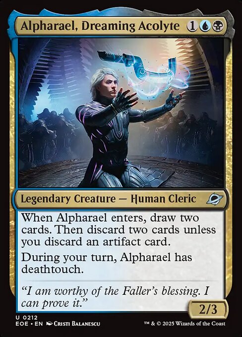 Image of Alpharael, Dreaming Acolyte Foil from Edge of Eternities (set EOE)