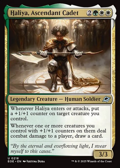 Image of Haliya, Ascendant Cadet Standard Edition from Edge of Eternities (set EOE)