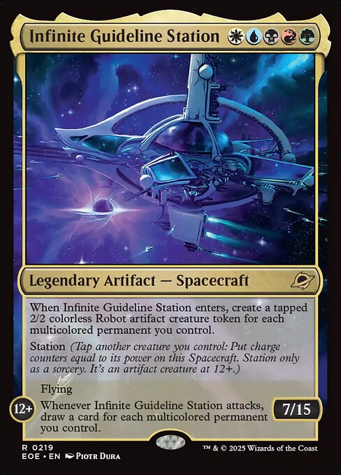 Image of Infinite Guideline Station Foil from Edge of Eternities (set EOE)
