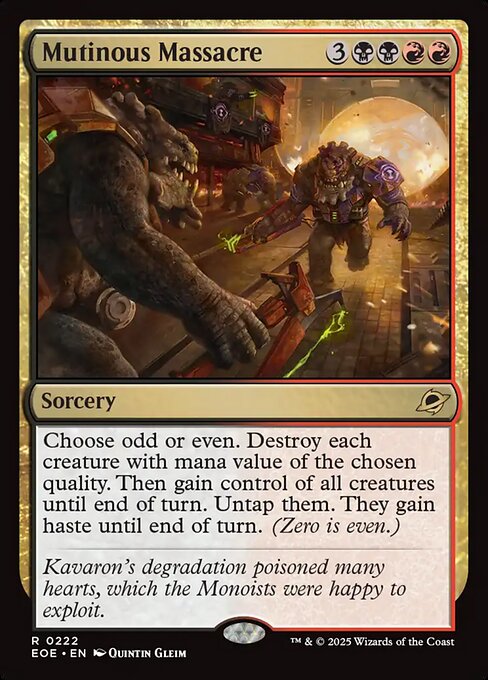 Image of Mutinous Massacre Foil from Edge of Eternities (set EOE)