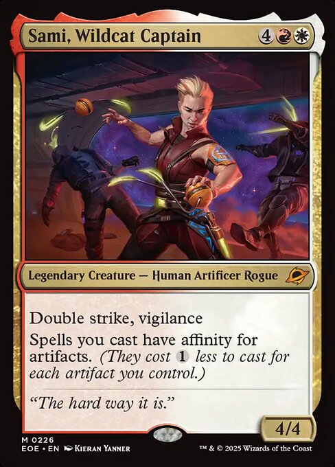 Image of Sami, Wildcat Captain Foil from Edge of Eternities (set EOE)