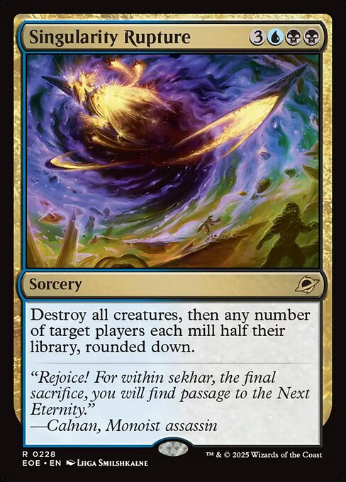 Image of Singularity Rupture Foil from Edge of Eternities (set EOE)
