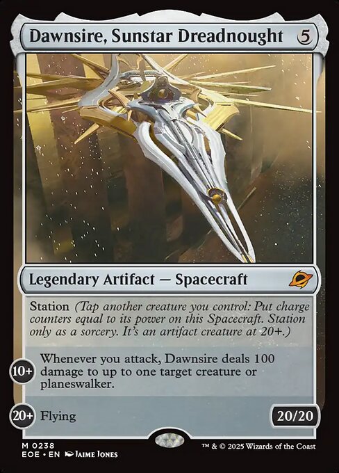 Image of Dawnsire, Sunstar Dreadnought Standard Edition from Edge of Eternities (set EOE)