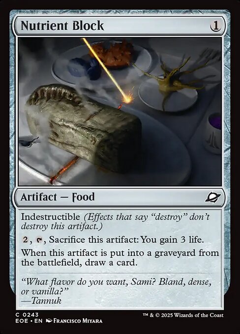 Image of Nutrient Block Foil from Edge of Eternities (set EOE)