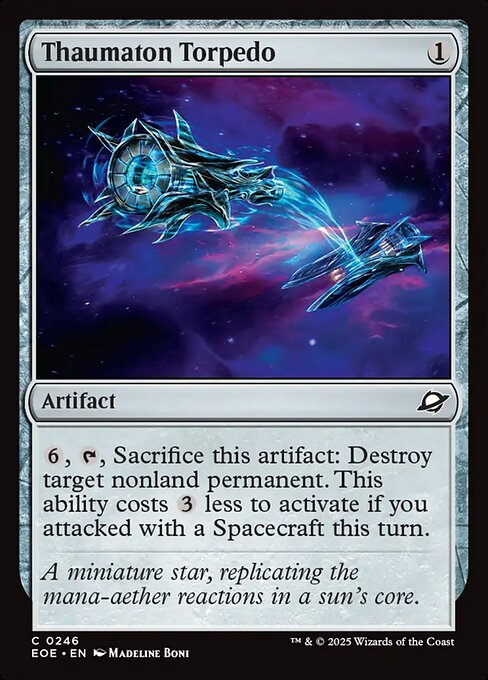 Image of Thaumaton Torpedo Standard Edition from Edge of Eternities (set EOE)