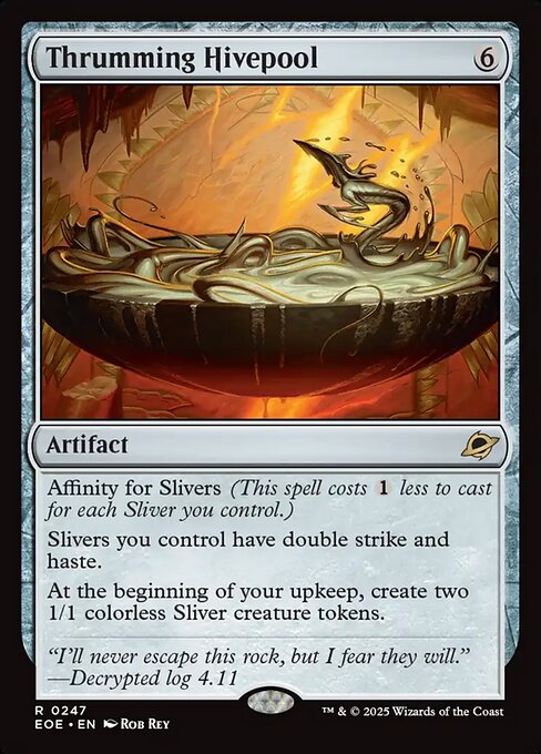 Image of Thrumming Hivepool Foil from Edge of Eternities (set EOE)