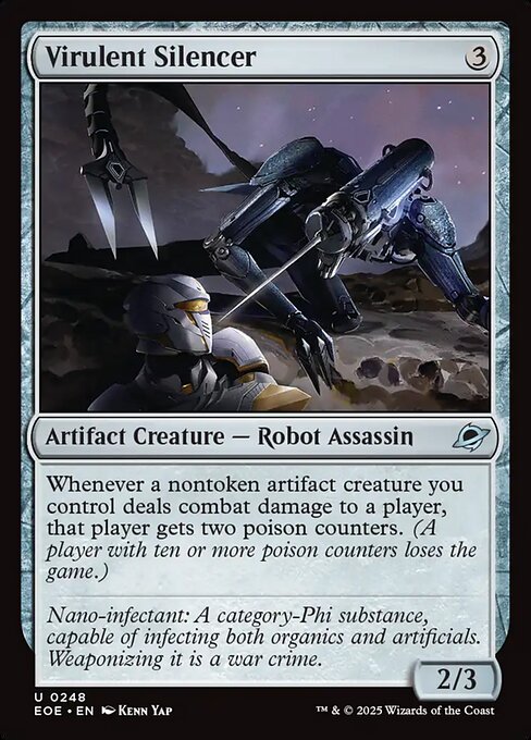 Image of Virulent Silencer Foil from Edge of Eternities (set EOE)
