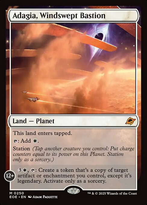Image of Adagia, Windswept Bastion Foil from Edge of Eternities (set EOE)
