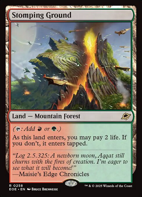 Image of Stomping Ground Foil from Edge of Eternities (set EOE)