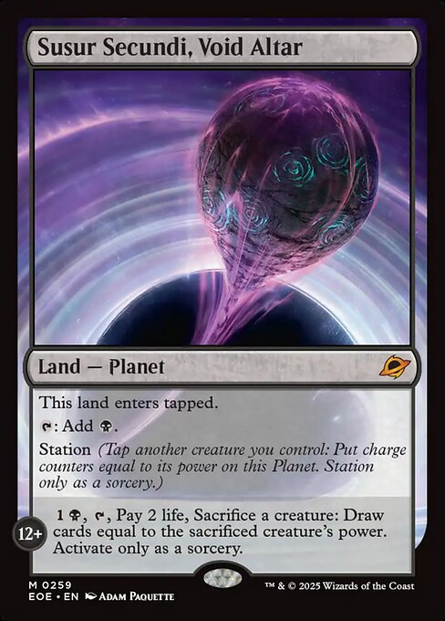 Image of Susur Secundi, Void Altar Foil from Edge of Eternities (set EOE)