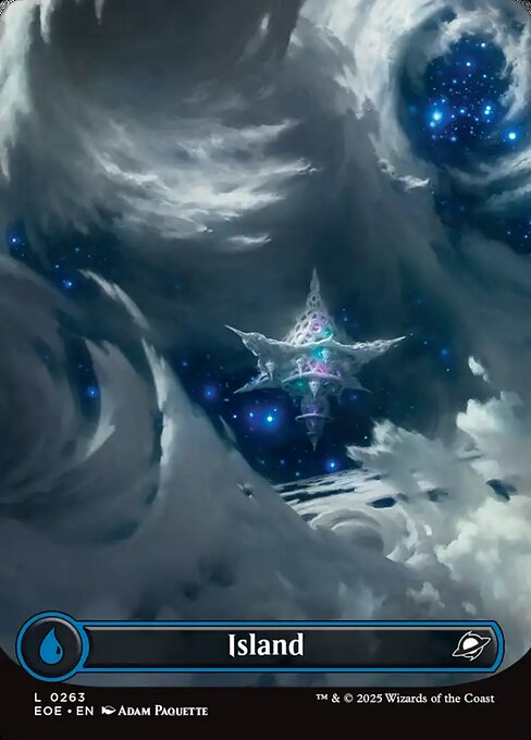 Image of Island Foil from Edge of Eternities (set EOE)