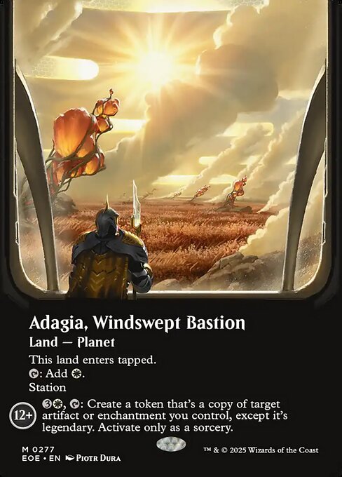 Image of Adagia, Windswept Bastion Borderless from Edge of Eternities (set EOE)