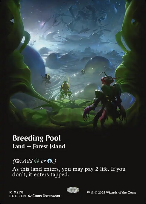 Image of Breeding Pool Borderless Foil from Edge of Eternities (set EOE)