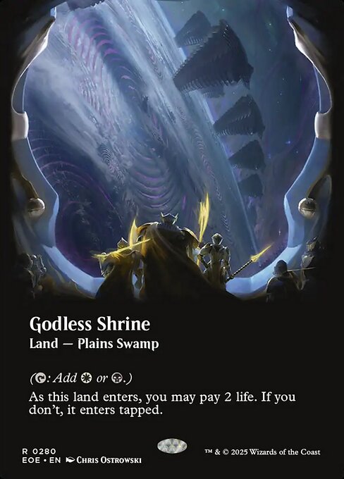 Image of Godless Shrine Borderless from Edge of Eternities (set EOE)