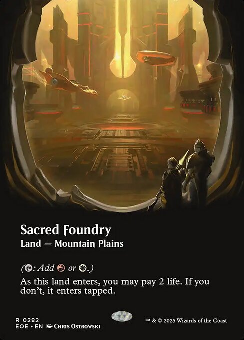 Image of Sacred Foundry Borderless from Edge of Eternities (set EOE)