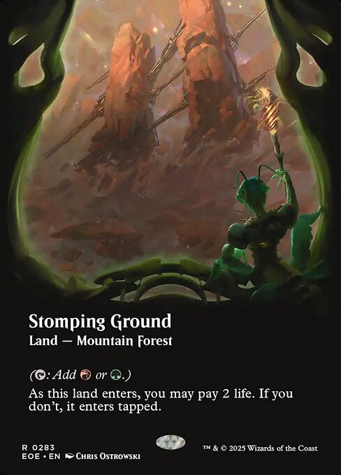 Image of Stomping Ground Borderless Foil from Edge of Eternities (set EOE)