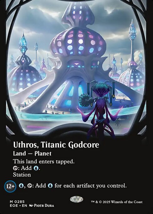 Image of Uthros, Titanic Godcore Borderless from Edge of Eternities (set EOE)